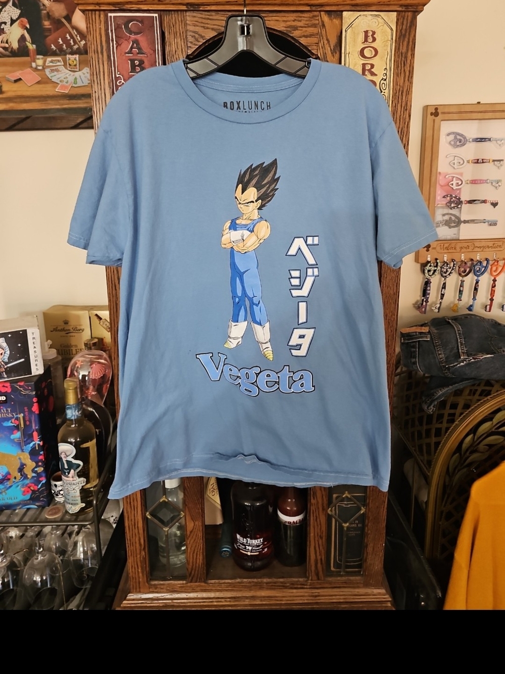 Boxlunch Vegeta Graphic Tee - Light Blue